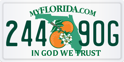 FL license plate 2449OG