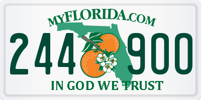 FL license plate 2449OO