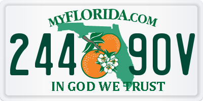 FL license plate 2449OV