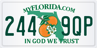 FL license plate 2449QP