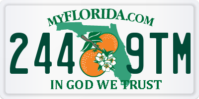 FL license plate 2449TM