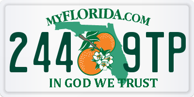 FL license plate 2449TP