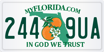 FL license plate 2449UA