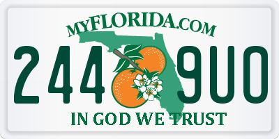 FL license plate 2449UO