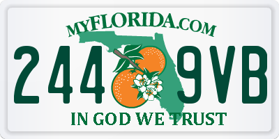 FL license plate 2449VB