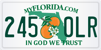 FL license plate 2450LR