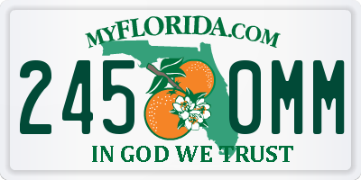FL license plate 2450MM