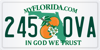 FL license plate 2450VA