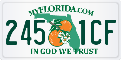 FL license plate 2451CF