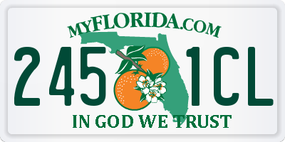 FL license plate 2451CL