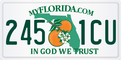 FL license plate 2451CU
