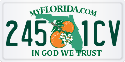 FL license plate 2451CV