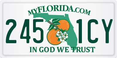 FL license plate 2451CY