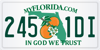 FL license plate 2451DI