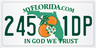 FL license plate 2451DP