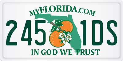 FL license plate 2451DS