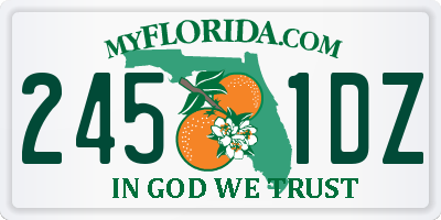 FL license plate 2451DZ