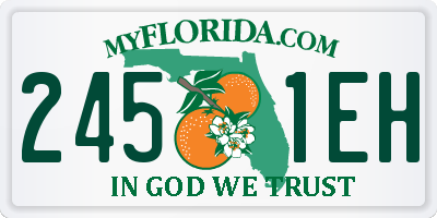 FL license plate 2451EH