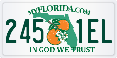 FL license plate 2451EL