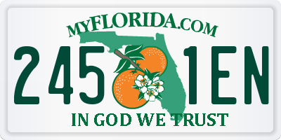 FL license plate 2451EN