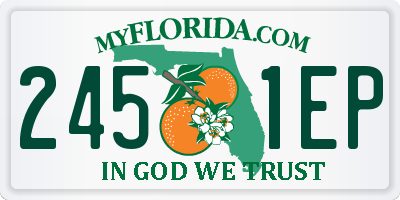 FL license plate 2451EP