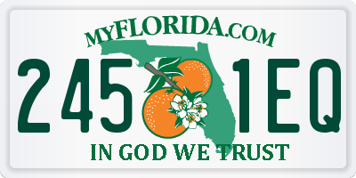 FL license plate 2451EQ