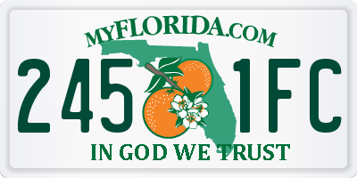 FL license plate 2451FC