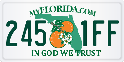 FL license plate 2451FF