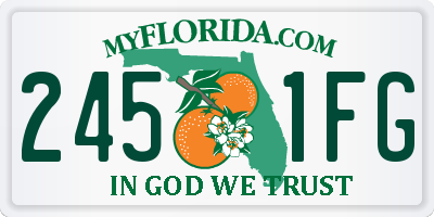 FL license plate 2451FG
