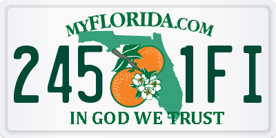FL license plate 2451FI