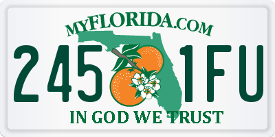 FL license plate 2451FU