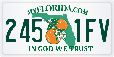 FL license plate 2451FV