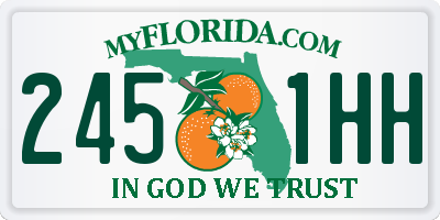 FL license plate 2451HH