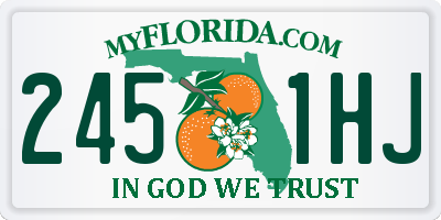 FL license plate 2451HJ