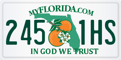 FL license plate 2451HS