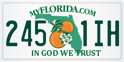 FL license plate 2451IH