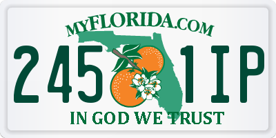 FL license plate 2451IP