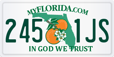FL license plate 2451JS