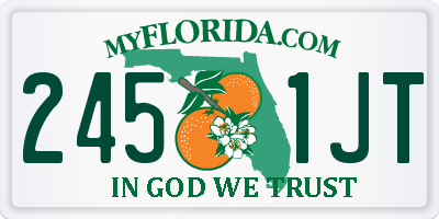 FL license plate 2451JT
