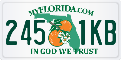 FL license plate 2451KB