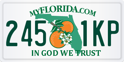 FL license plate 2451KP