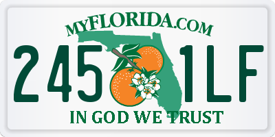 FL license plate 2451LF
