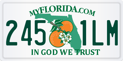 FL license plate 2451LM