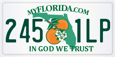 FL license plate 2451LP