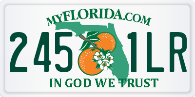 FL license plate 2451LR