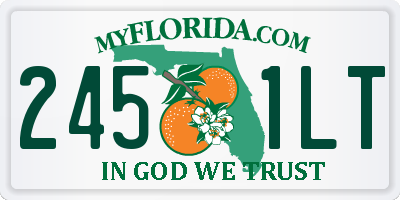FL license plate 2451LT