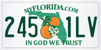 FL license plate 2451LV