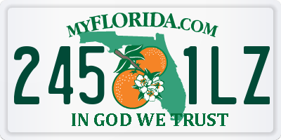 FL license plate 2451LZ