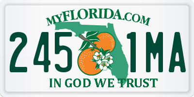 FL license plate 2451MA