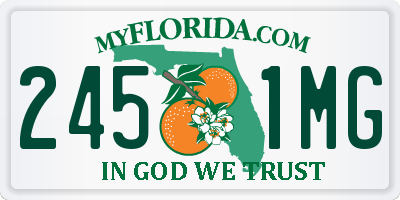 FL license plate 2451MG